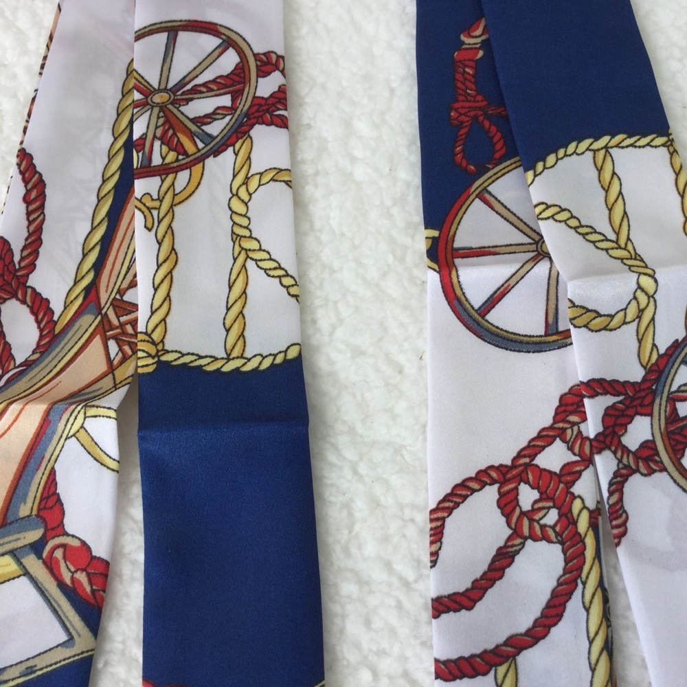 2pcs Twilly Scarves Handbag/ Handle Ribbon - Picture 7 of 12